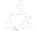 Coffee cup icon representing delicious coffee service